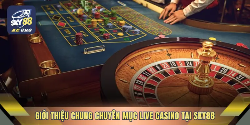 Giới thiệu chung chuyên mục Live Casino tại SKY88