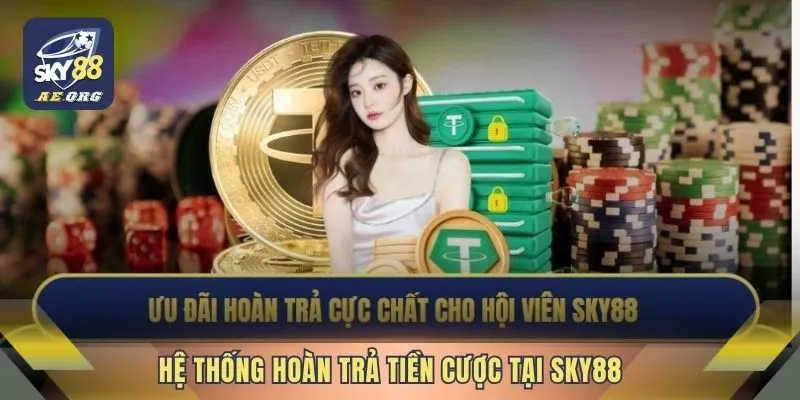 Khuyến Mãi Sky88 Hôm Nay - 5 Ưu Đãi Khủng Nhất Năm 3 Hệ thống hoàn trả tiền cược tại Sky88