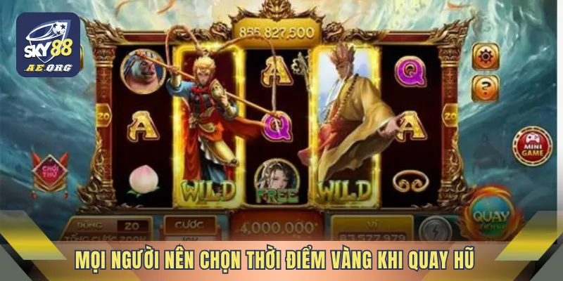 Chiến Thuật Quay Hũ - Bật Mí Mẹo Cược Ngay Tại SKY88 4 Mọi người nên chọn thời điểm vàng khi quay hũ