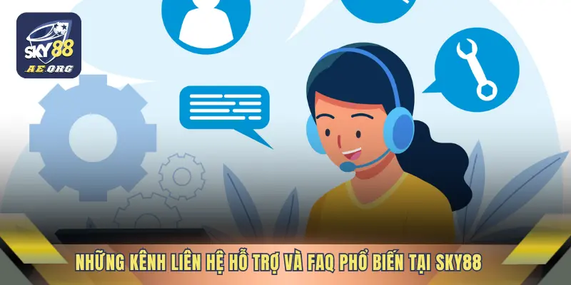 Những kênh liên hệ hỗ trợ và FAQ phổ biến tại SKY88