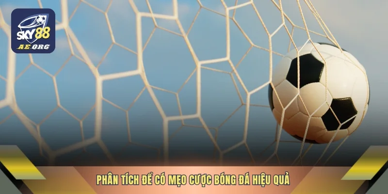 Phân tích để có mẹo cược bóng đá hiệu quả