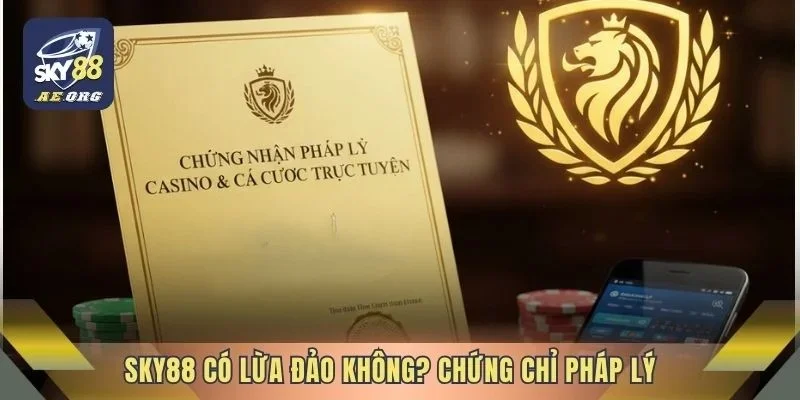Sky88 có lừa đảo không? chứng chỉ pháp lý